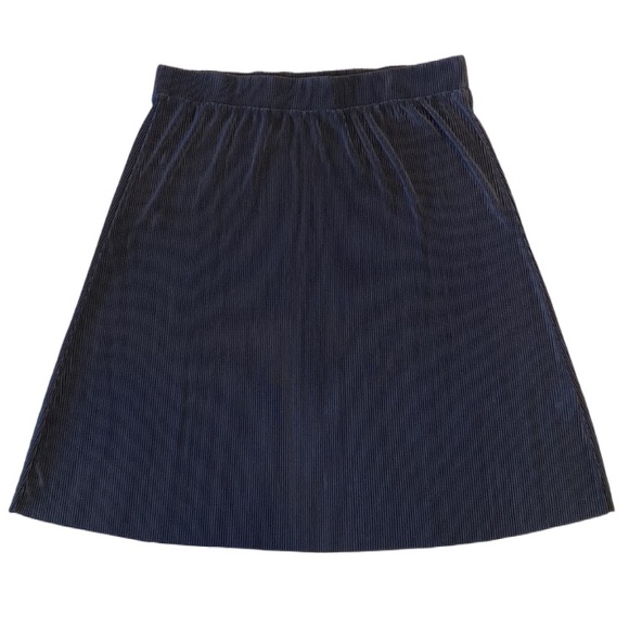 Cyrus Dresses & Skirts - Cyrus‎ Black Stretchy Pleated Midi Skirt Size XL Whimsigoth Dark Romantic